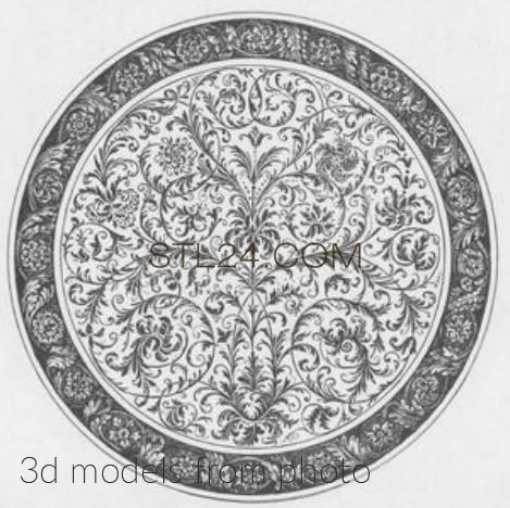 Розетки (ROSETTE_1644 -  | 3D model 3DSMAX / OBJ / STL) 3D модель для ЧПУ станка